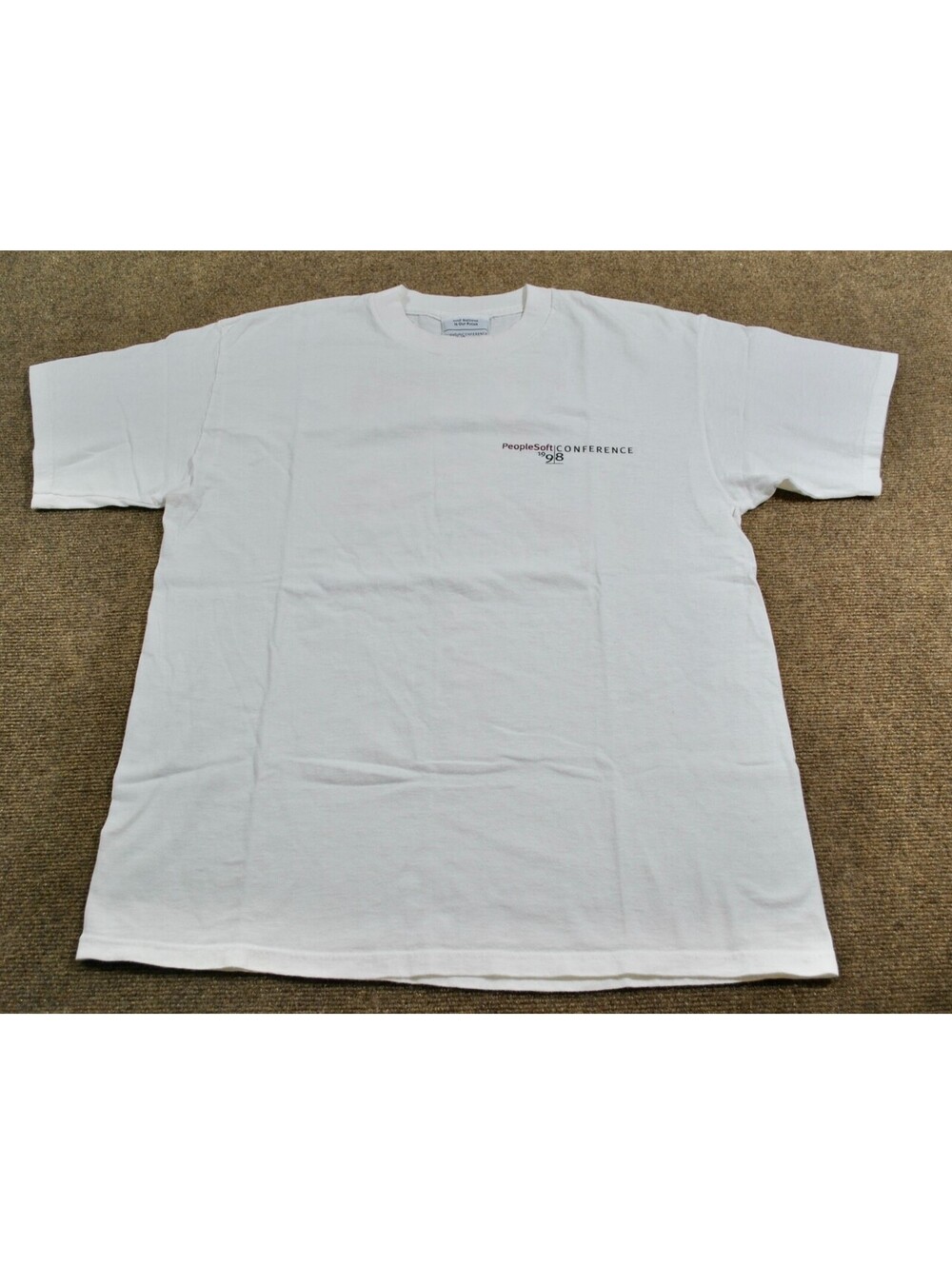 PeopleSoft Conference 1998 Computer Tech Oracle 90s Apple White Size Large